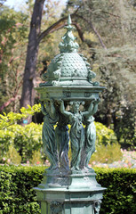 Obraz premium Fontaine Wallace du Jardin des Plantes de Nantes