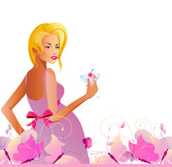 beautiful woman,pregnant