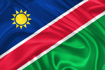 Naklejka premium flag of Namibia