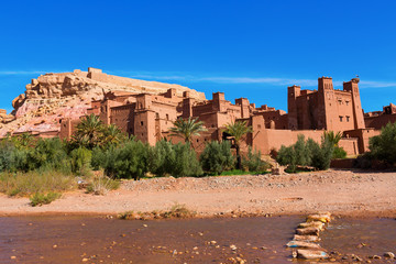 Fortified City (Ksar) with Mud Houses in the Kasbah Ait Benhaddo