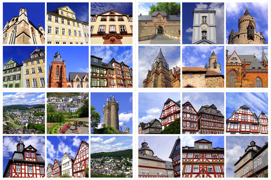 Hessische St&auml;dte: WETZLAR+FRIEDBERG+DILLENBURG+HERBORN
