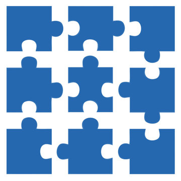 Teamwork Cooperation - Blue Puzzle 2 - g850