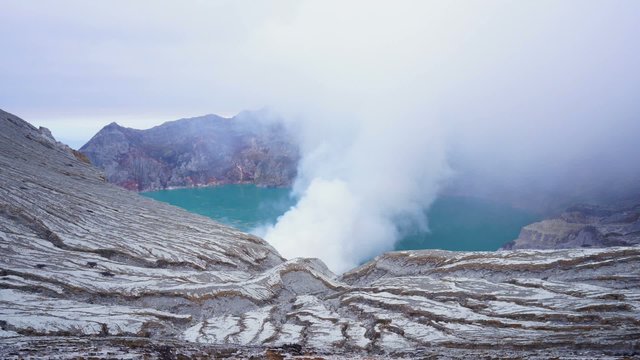 Time-lapse of Ijen Crater Indonesia