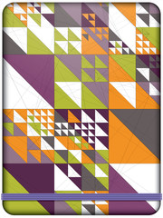 Triangle pattern background. Cover design