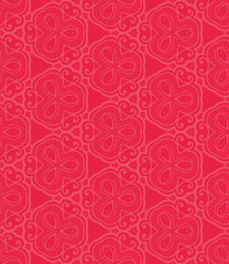 Red lace seamless pattern.