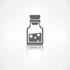 Laboratory medical flask