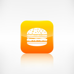 Hamburger web icon. Application button.