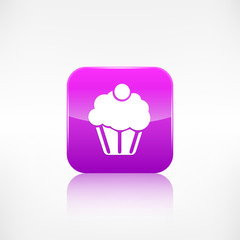 Cake web icon. Application button.