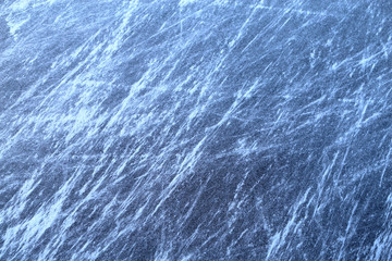 Texture of river ice