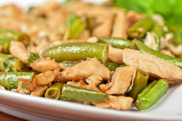 Green beans with chicken