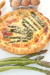 quiche au saumon et asperges vertes