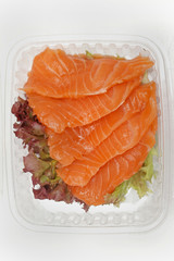 Salmon sashimi