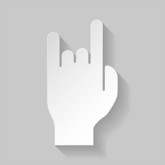 Rock n roll sign