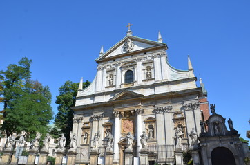 Fototapeta na wymiar Świętych Piotra i Pawła w Krakowie