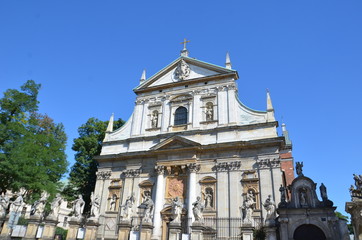Fototapeta na wymiar Świętych Piotra i Pawła w Krakowie