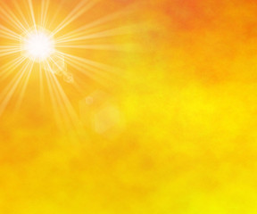 Sommer Sonne Sonnenschein mit lens flare