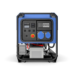 Portable generator isolated on a white background
