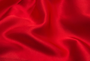 red satin or silk fabric as background
