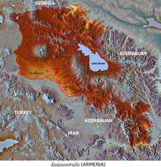 Armenia administrative divisions aerial view