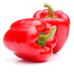 Sweet bell pepper isolated on white background cutout