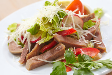 salad with meat