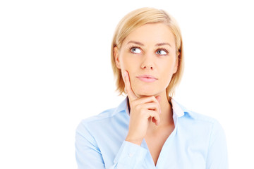 Woman having an idea