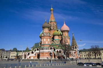 Foto op Canvas Saint Basil's Cathedral, Moscow, Russia. © bbsferrari