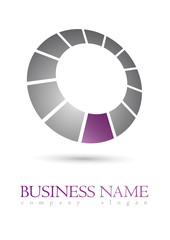 Business logo metal design - 63978926