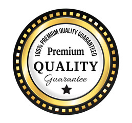 Golden Premium Quality Badge