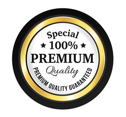 Golden Premium Quality Badge