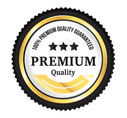 Golden Premium Quality Badge