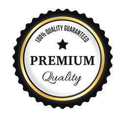 Golden Premium Quality Badge