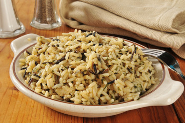 Bowl of wild rice