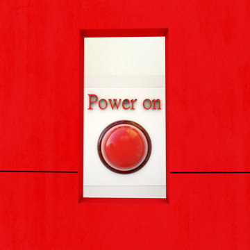 Power on - 3d Render