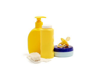 Baby soap, talcum powder, cream and other bathroom accessories