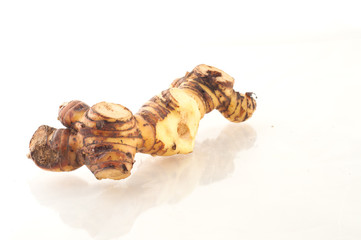 Galanga on white background
