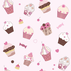 seamless birthday cake card