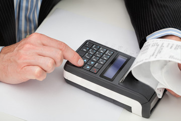 Cash register and receipt