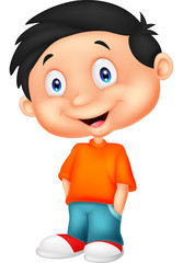 Cute boy standing