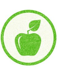 green apple stamp