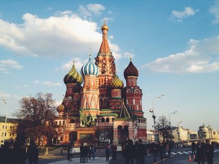 Fototapeta na wymiar Temple in Moscow