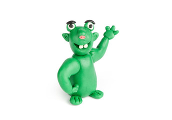 funny troll of plasticine