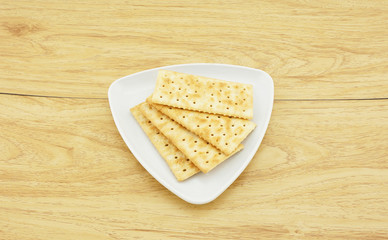The biscuits on plate