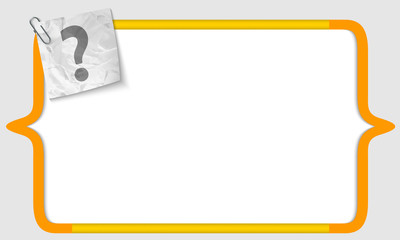 Obraz premium vector brackets with crumpled paper and question mark