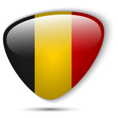 Belgium Flag Glossy Button