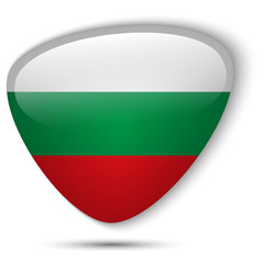 Bulgaria Flag Glossy Button