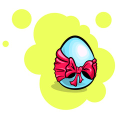 Easter Egg With Bow