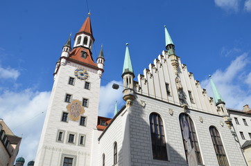 Fototapeta na wymiar Altes Rathaus, Stary Ratusz, Monachium