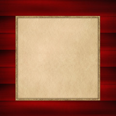 Blank paper sheet on patterned background