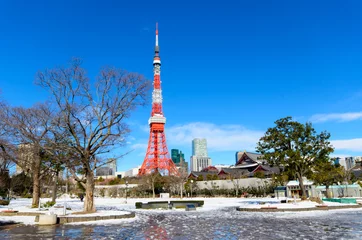 Fotobehang Tokyo toren © oilchai